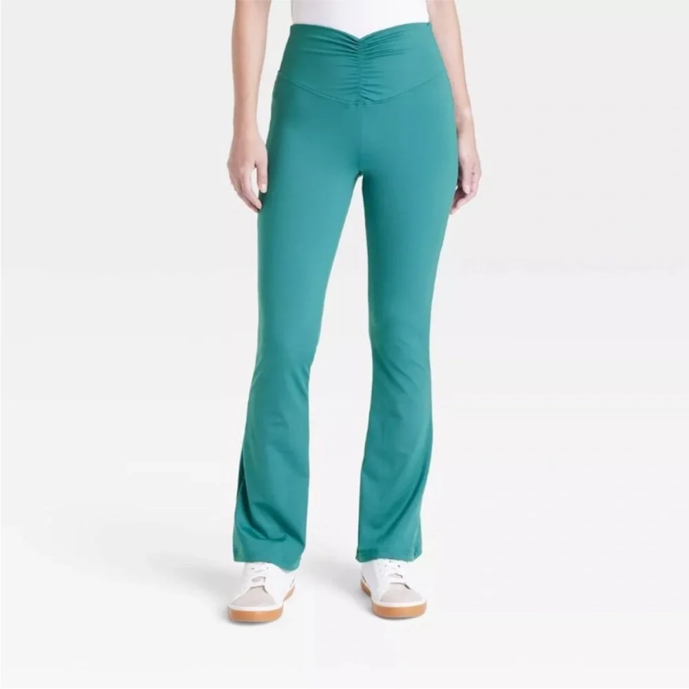 a new day Women's Green Flare Pants - Picture 2 of 5